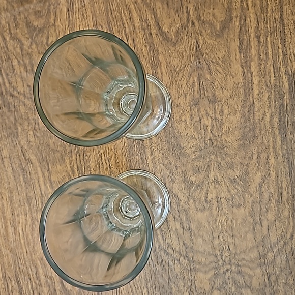 Vintage set of 2 anchor hooking fountain glasses for milkshakes or ice cream - Picture 2 of 3